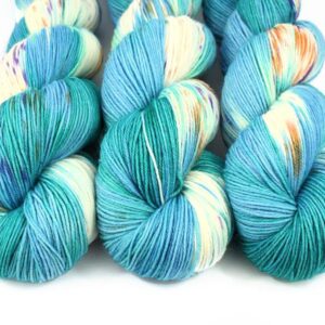 Blue Bayou Diva Sock Star Handgeverfde Sokkenwol